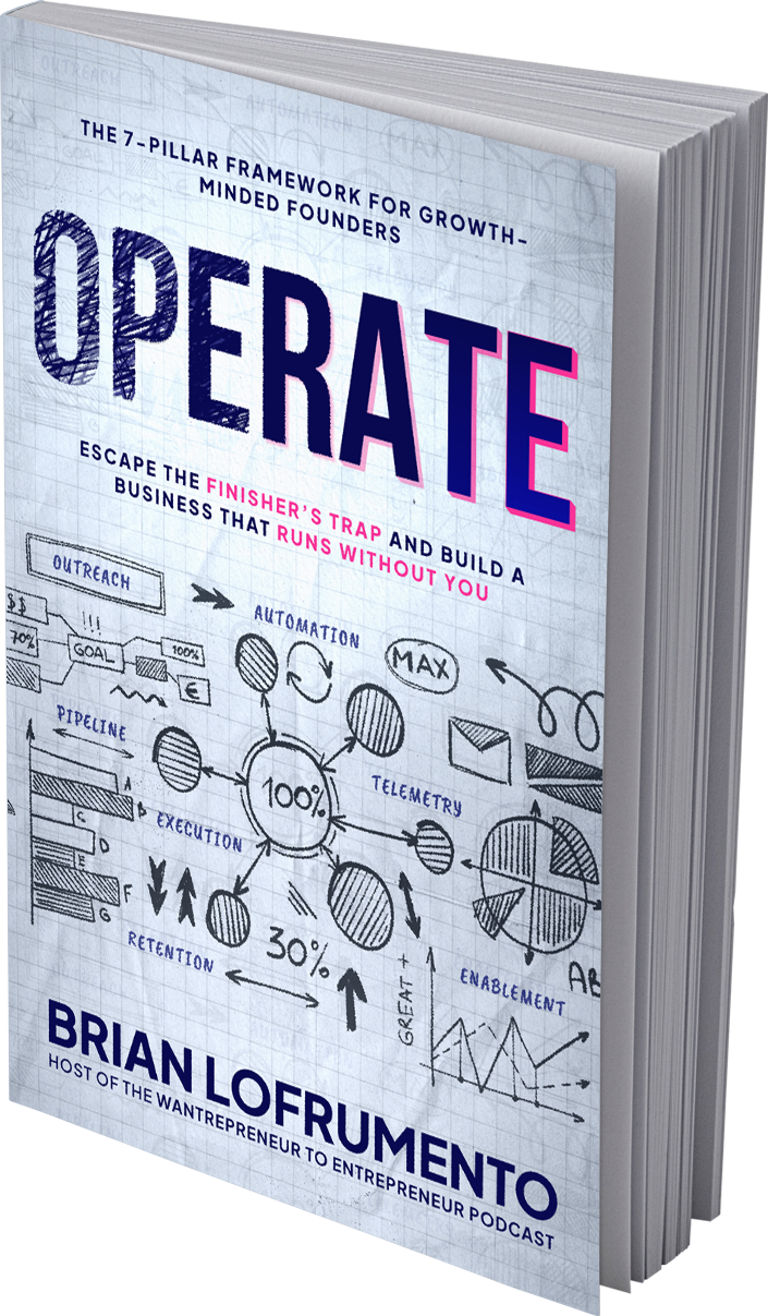 3D paperback edition of OPERATE by Brian Lofrumento